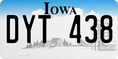 IA license plate DYT438