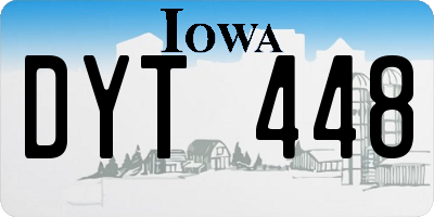 IA license plate DYT448