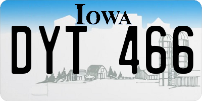 IA license plate DYT466
