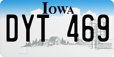 IA license plate DYT469