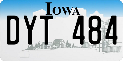 IA license plate DYT484