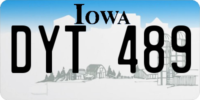 IA license plate DYT489