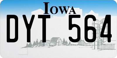 IA license plate DYT564