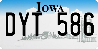 IA license plate DYT586