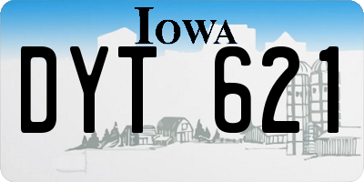 IA license plate DYT621