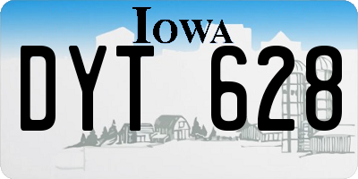 IA license plate DYT628