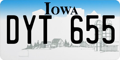 IA license plate DYT655