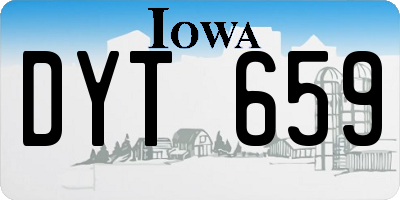 IA license plate DYT659