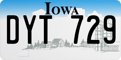 IA license plate DYT729