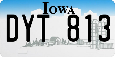 IA license plate DYT813