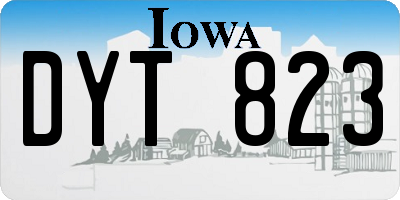 IA license plate DYT823