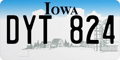IA license plate DYT824