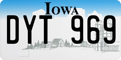 IA license plate DYT969