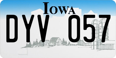 IA license plate DYV057