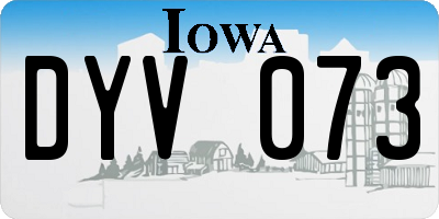 IA license plate DYV073