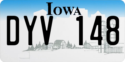 IA license plate DYV148