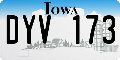 IA license plate DYV173