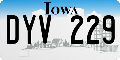IA license plate DYV229