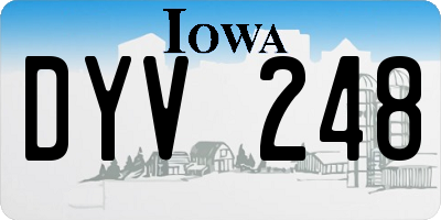 IA license plate DYV248