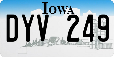 IA license plate DYV249