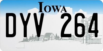 IA license plate DYV264