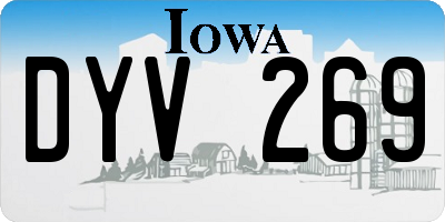 IA license plate DYV269