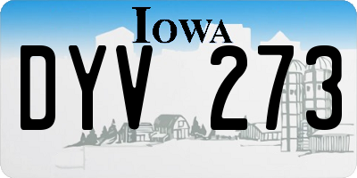 IA license plate DYV273