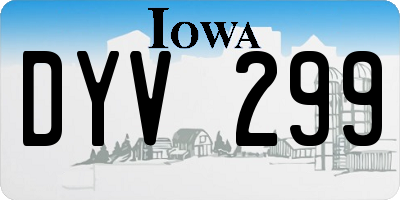 IA license plate DYV299