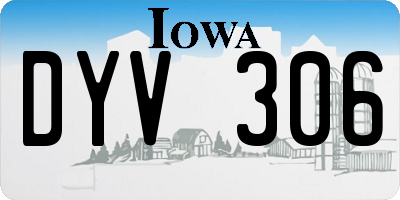 IA license plate DYV306