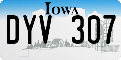 IA license plate DYV307