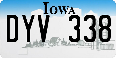 IA license plate DYV338