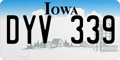 IA license plate DYV339