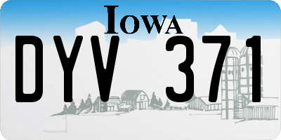 IA license plate DYV371