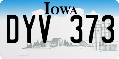 IA license plate DYV373