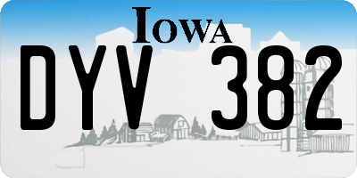 IA license plate DYV382