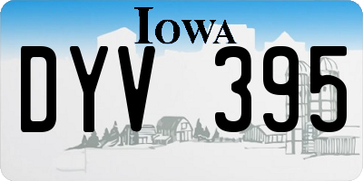 IA license plate DYV395