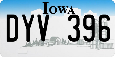 IA license plate DYV396