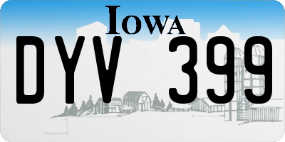 IA license plate DYV399