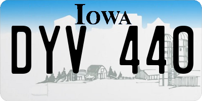 IA license plate DYV440