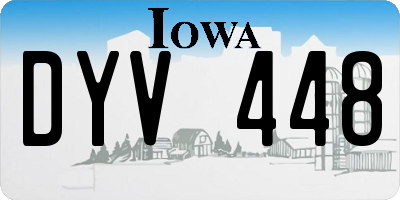 IA license plate DYV448