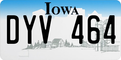 IA license plate DYV464