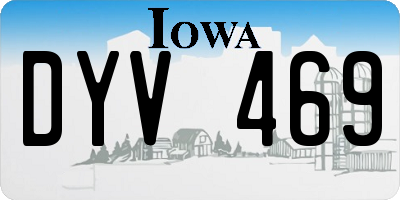 IA license plate DYV469
