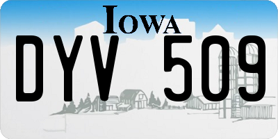 IA license plate DYV509