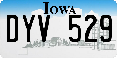 IA license plate DYV529