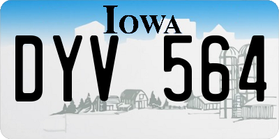 IA license plate DYV564