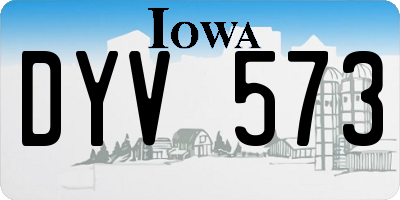 IA license plate DYV573