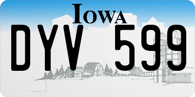 IA license plate DYV599