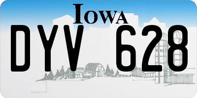 IA license plate DYV628
