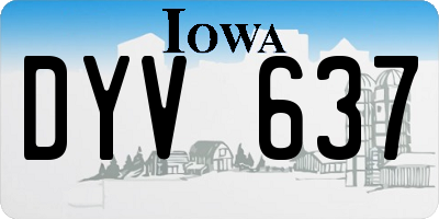 IA license plate DYV637