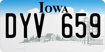 IA license plate DYV659